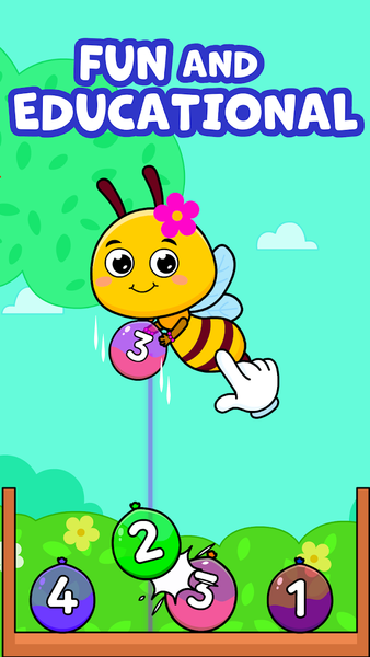 Baby Games Balloon Pop Games - Gameplay image of android game