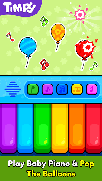Piano Kids: Baby Toddler Games - عکس بازی موبایلی اندروید