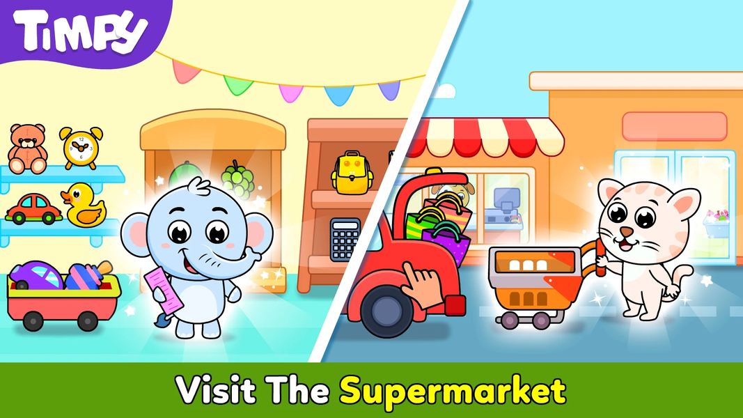 Timpy Town World: Kids Games - عکس بازی موبایلی اندروید