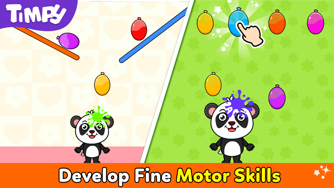 Timpy Balloon Popping Games - Gameplay image of android game