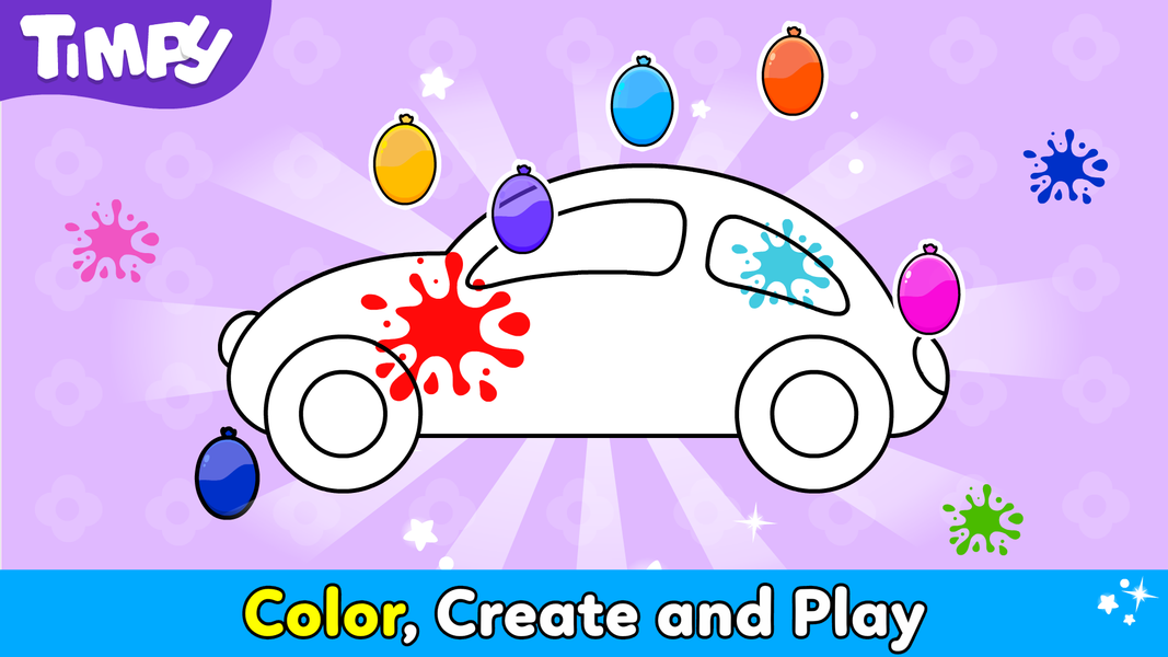 Timpy Balloon Popping Games - Gameplay image of android game