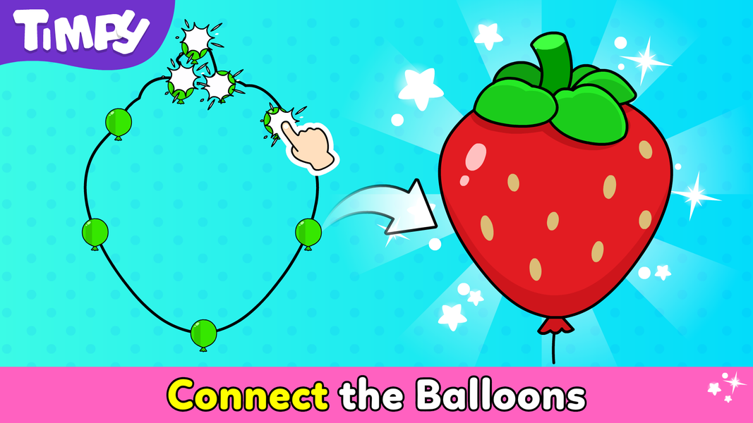 Timpy Balloon Popping Games - Gameplay image of android game