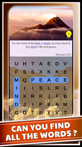 Word Search Bible Puzzle Games - Gameplay image of android game