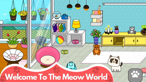 My Cat Town - Cute Kitty Games - Gameplay image of android game