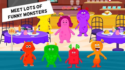 My Monster Town: Restaurant Cooking Games for Kids - عکس بازی موبایلی اندروید