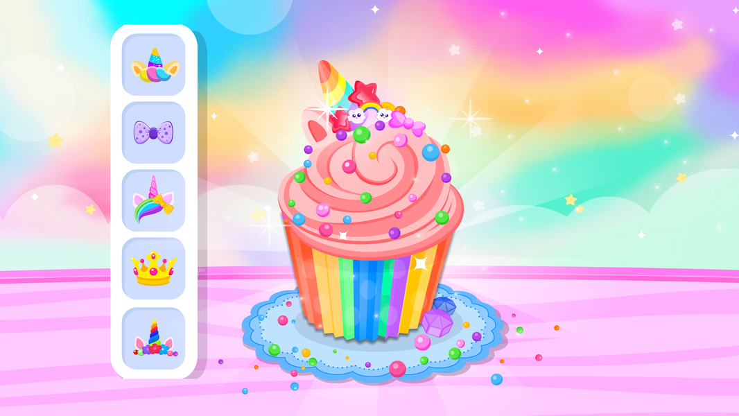 Unicorn Cake Cooking Games ۲-۶ - عکس بازی موبایلی اندروید