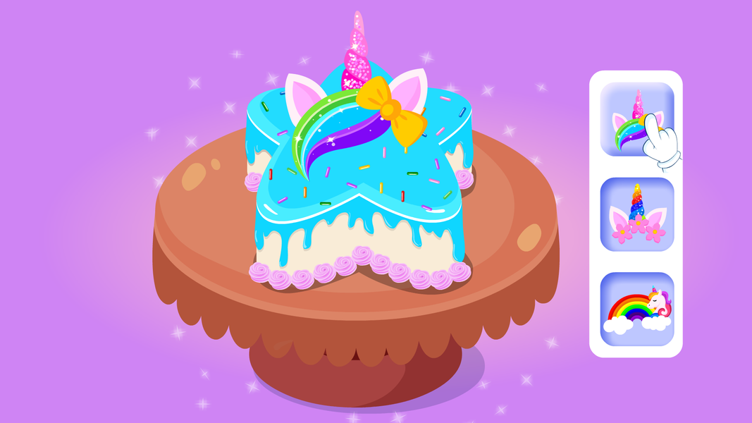Unicorn Cake Cooking Games ۲-۶ - عکس بازی موبایلی اندروید