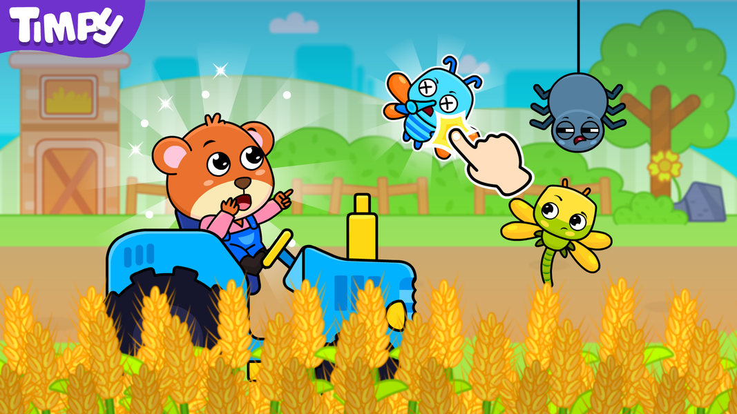 Tractor Games Kids Farm Truck - Gameplay image of android game