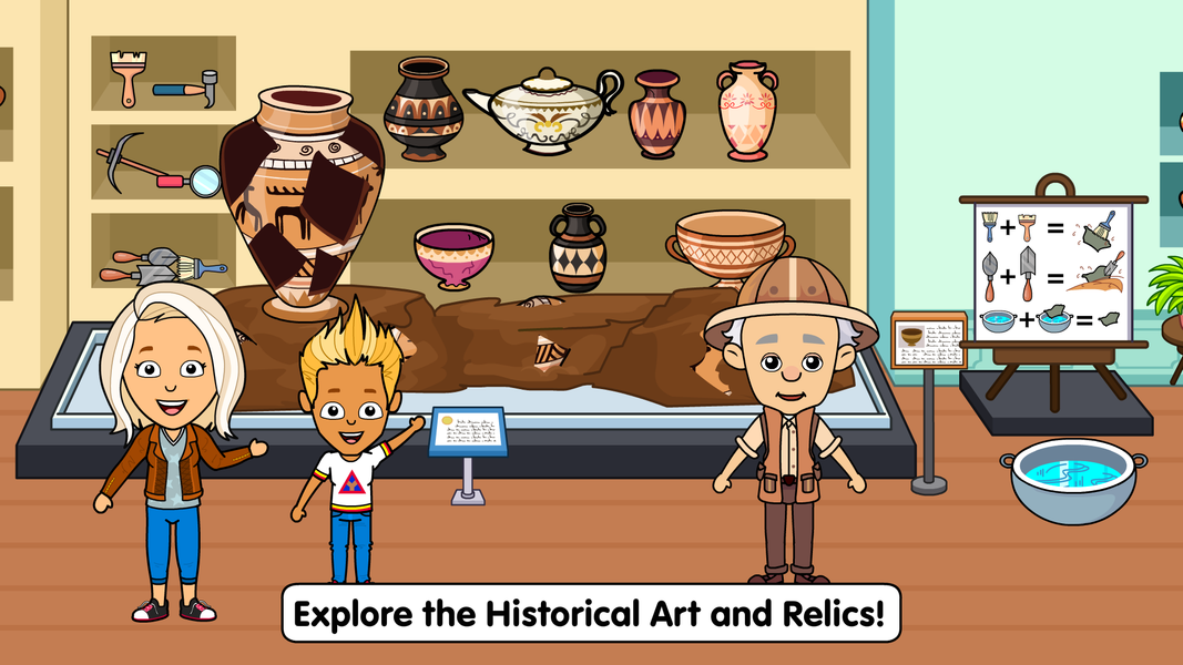 Tizi Town Museum History World - Gameplay image of android game