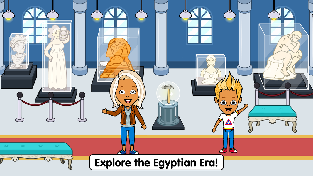 Tizi Town Museum History World - Gameplay image of android game