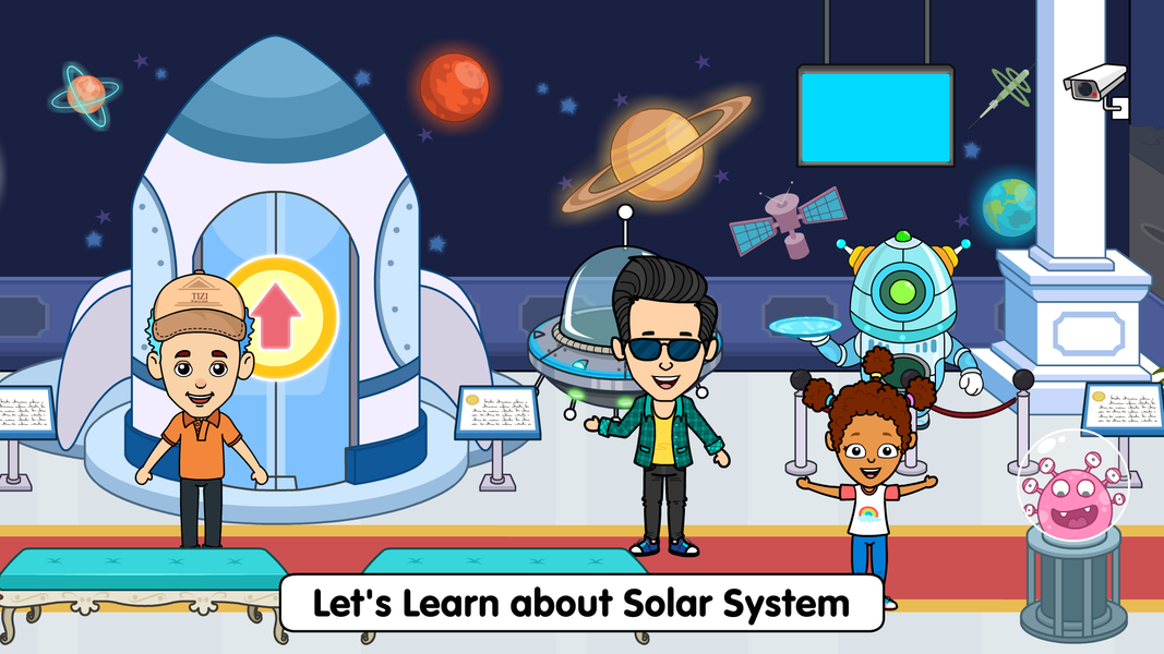 Tizi Town Museum History World - Gameplay image of android game