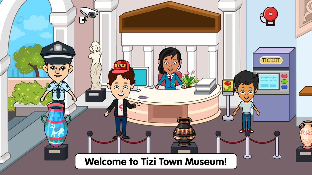 Tizi Town Museum History World - Gameplay image of android game