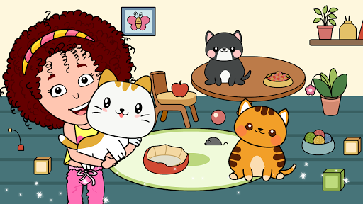 My Cat Town - Tizi Pet Games - Gameplay image of android game