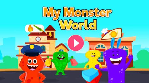 My Monster World - Town Play Games for Kids - Gameplay image of android game