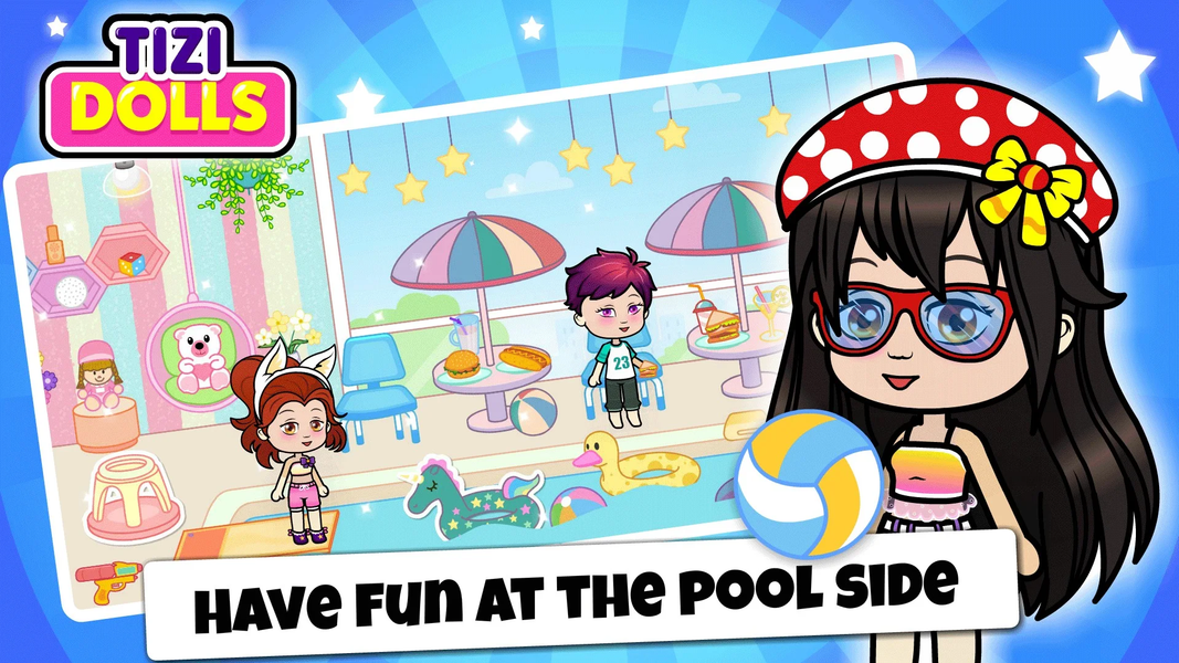 Tizi Doll Town My Avatar Games - Gameplay image of android game