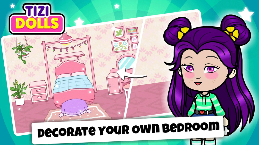 Tizi Doll Town My Avatar Games - Gameplay image of android game
