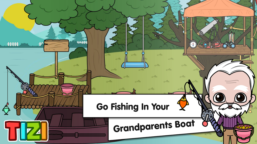 Tizi Town Grandparent's House - Gameplay image of android game