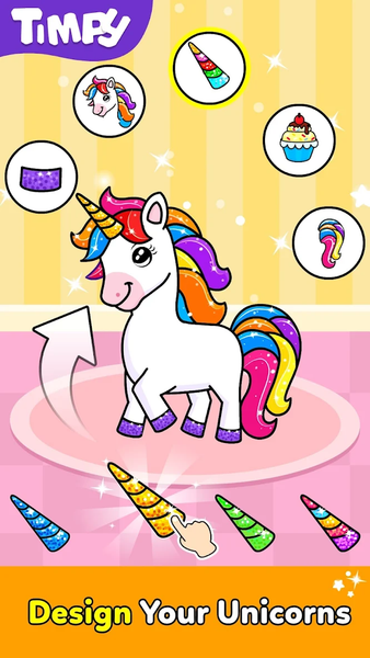 Unicorn Phone for Kids Games - Gameplay image of android game