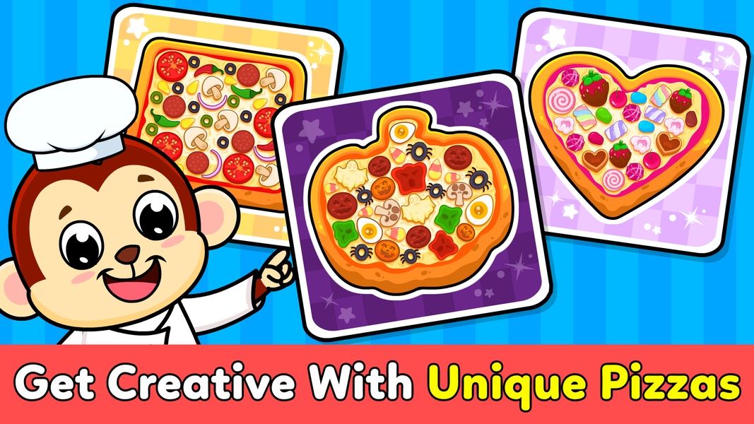 Kids Pizza Maker Cooking Games - عکس بازی موبایلی اندروید