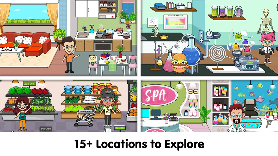 Tizi Avatar Life - World Games - Gameplay image of android game