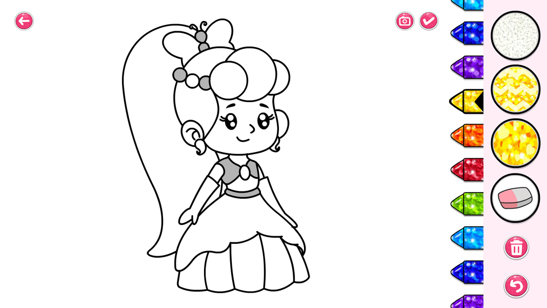 Princess Coloring Pages & Book - Image screenshot of android app