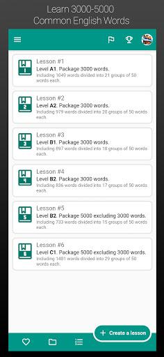 Learn CEFR Oxford Words - Image screenshot of android app