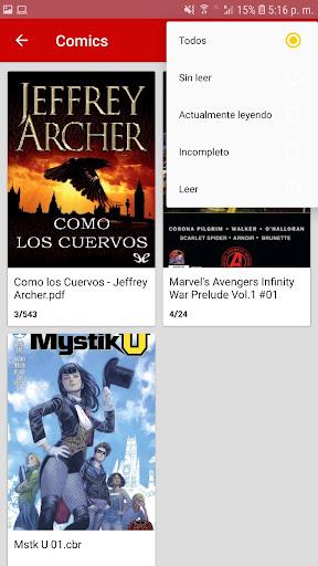 Izicomics (CBR, CBZ, PDF) - عکس برنامه موبایلی اندروید