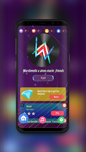 Magic Tiles piano : EDM Alan Walker - Gameplay image of android game