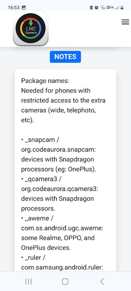 LMC ۸.۴ Camera Port - عکس برنامه موبایلی اندروید