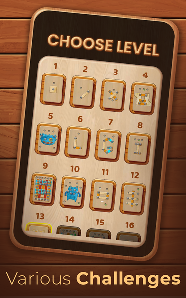 Nuts Bolts Wood Puzzle Games - Gameplay image of android game
