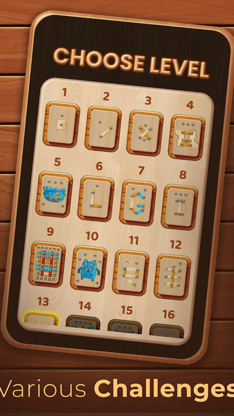 Nuts Bolts Wood Puzzle Games - Gameplay image of android game