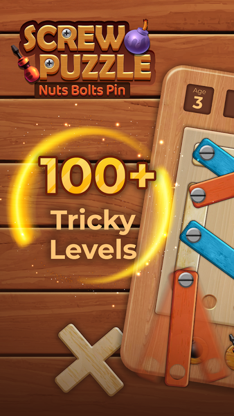 Nuts Bolts Wood Puzzle Games - عکس بازی موبایلی اندروید