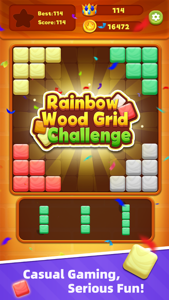 RainbowWood Grid Challenge - Gameplay image of android game