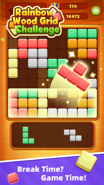 RainbowWood Grid Challenge - Gameplay image of android game