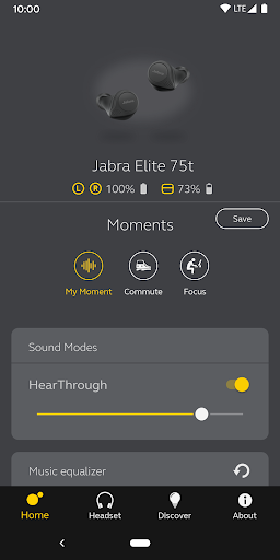 Jabra Sound+ - Image screenshot of android app