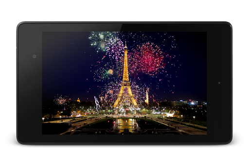 Fireworks in Paris Video Wall - Image screenshot of android app