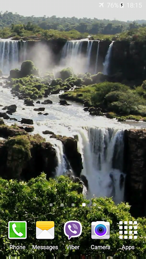 Video Wallpaper: Waterfall - Image screenshot of android app