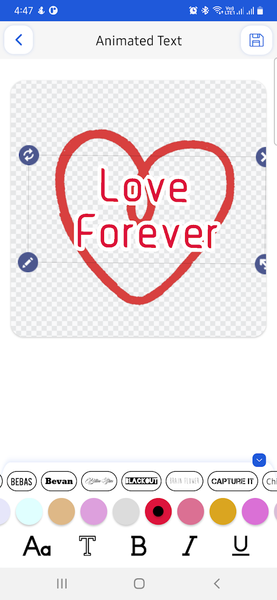 Animated Text Sticker Maker - Image screenshot of android app