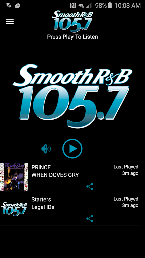 Smooth R&B 105.7 - KRNB - Image screenshot of android app