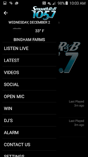 Smooth R&B 105.7 - KRNB - Image screenshot of android app