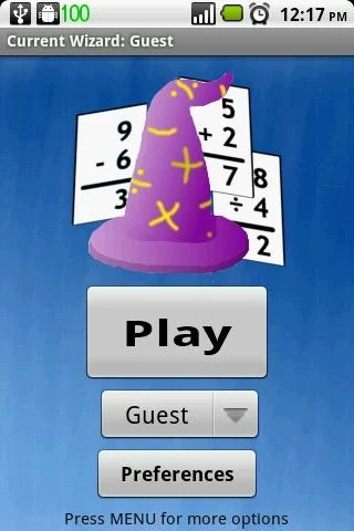 Math Wizard Lite - Gameplay image of android game