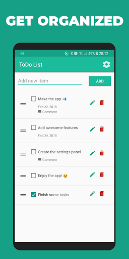 ToDo List & Widget for Edge Sc - Image screenshot of android app