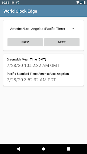 World Clock Edge - Image screenshot of android app