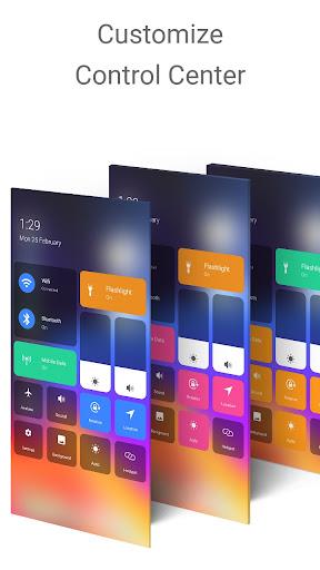 OS Style Control Center - Image screenshot of android app