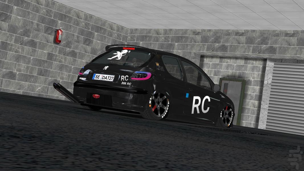 ماشین بازی پژو 206 - Gameplay image of android game