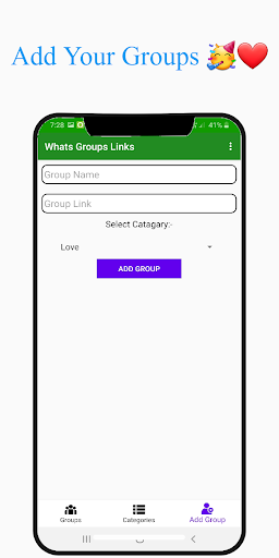 Group Links for whatsapp New Whats Group Links - Image screenshot of android app