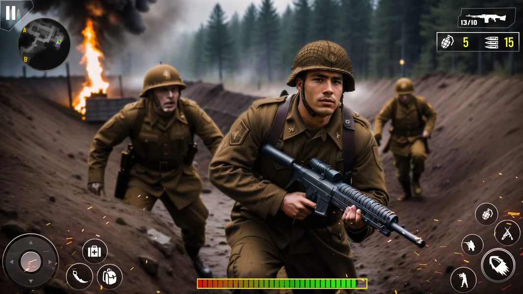 Ww2 Heroes World War Game - Gameplay image of android game