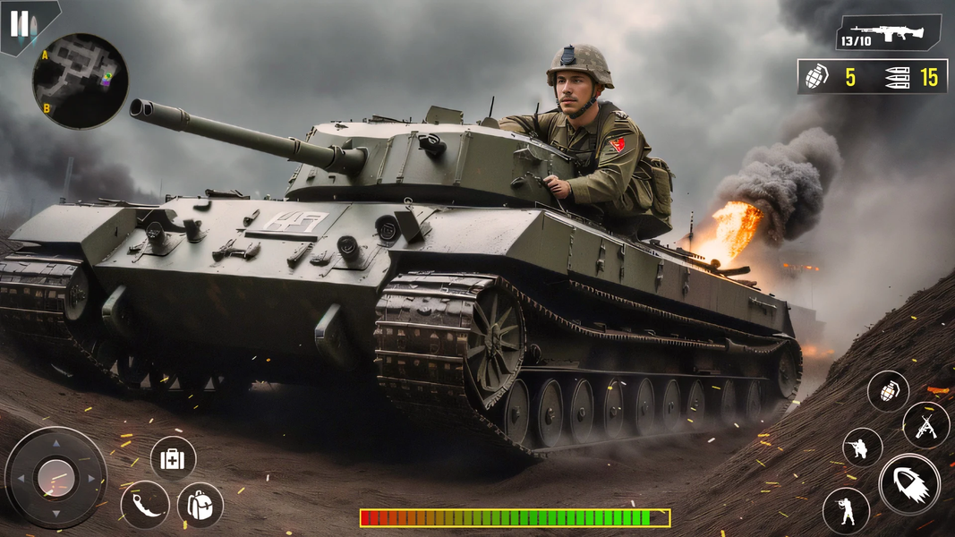 Ww2 Heroes World War Game - Gameplay image of android game