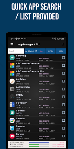 Smart App Manager - عکس برنامه موبایلی اندروید