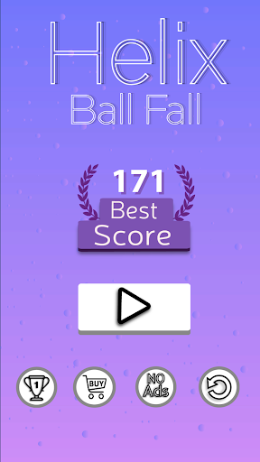 Helix Ball Fall - Gameplay image of android game